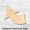 Arrow 18 Unfinished Wood Shape Blank Laser Engraved Cutout Woodcraft Craft Supply ARR-018 product 1